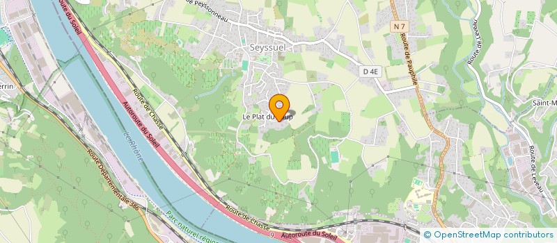 localisation de l'entreprise MERCURE DEVELOPPEMENT  SEYSSUEL