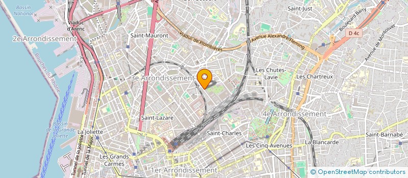 localisation de l'entreprise MERCURE DISTRIBUTION à MARSEILLE