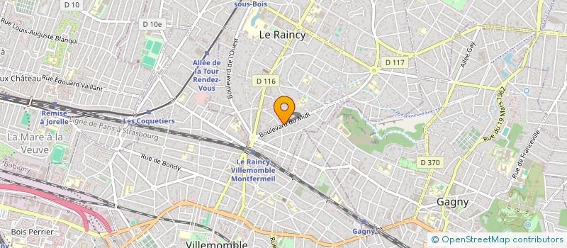 localisation de l'entreprise MERCURE FININVEST  LE RAINCY