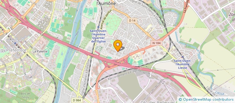 localisation de l'entreprise MERCURE & GOLDEN-CLASS à SAINT-OUEN-L'AUMONE