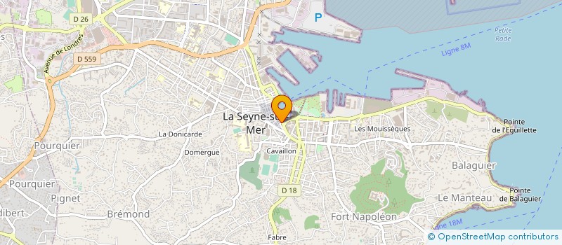 localisation de l'entreprise MERCURE INTERIM à LA SEYNE-SUR-MER