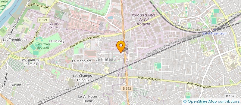 localisation de l'entreprise MERCURE PROTECTION ET SECURITE PRIVEE à SARTROUVILLE