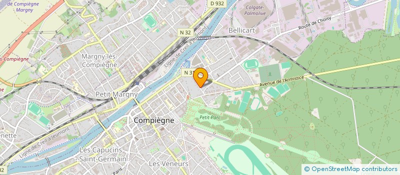 localisation de l'entreprise MERCURE RESTAURATION à COMPIEGNE