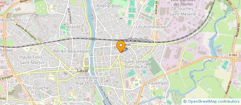 localisation de l'entreprise MERCUREY à LAVAL