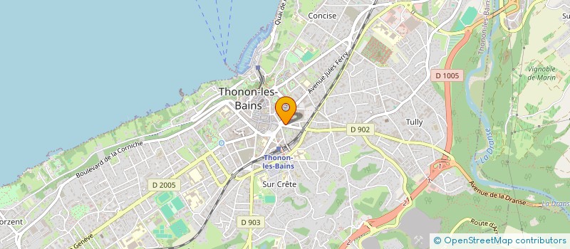 localisation de l'entreprise MERCURIA à THONON-LES-BAINS