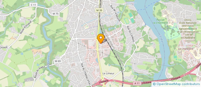 localisation de l'entreprise MERCURIA à LA CHAPELLE-SUR-ERDRE