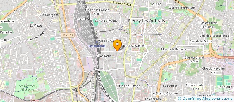 localisation de l'entreprise MERCURION E&Z  FLEURY-LES-AUBRAIS