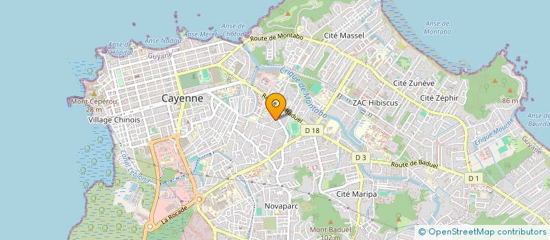 localisation de l'entreprise MERCURIUS  CAYENNE