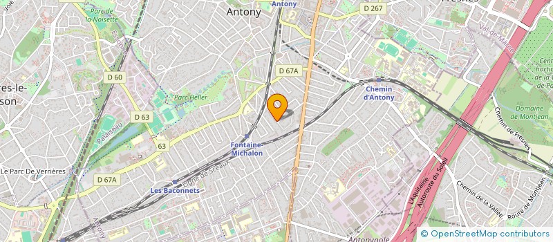 localisation de l'entreprise MERCUROO à ANTONY