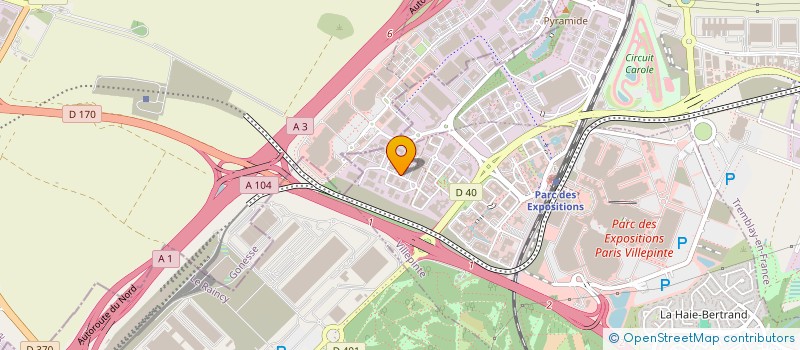 localisation de l'entreprise MERCURY EXPRESS  VILLEPINTE