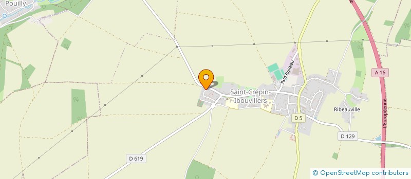 localisation de l'entreprise MERCURY FROID  SAINT-CREPIN-IBOUVILLERS