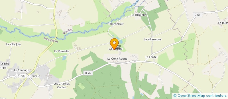 localisation de l'entreprise MERDRIGNAC JUDO  SAINT-LAUNEUC