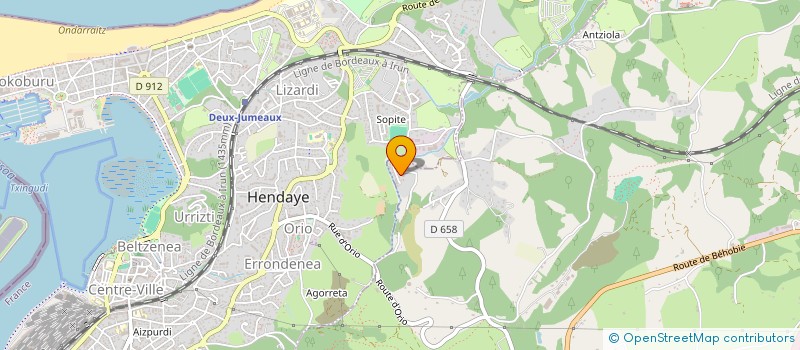 localisation de l'entreprise MERE ET FILS  URRUGNE