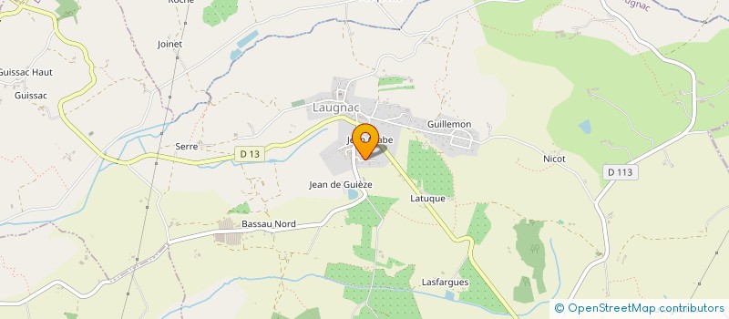 localisation de l'entreprise MERE ET FILS F.P 59  LAUGNAC