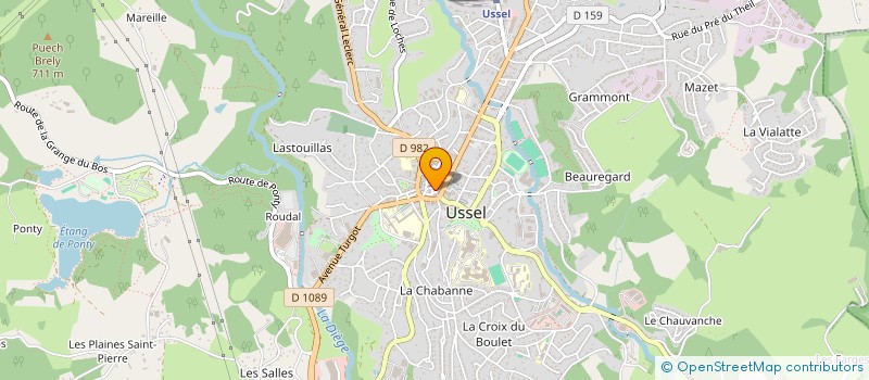 localisation de l'entreprise MERE & FILLE  USSEL