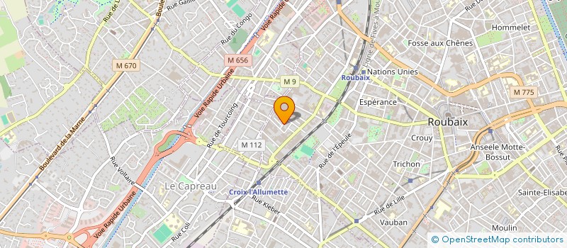 localisation de l'entreprise MERE & FILLES  ROUBAIX