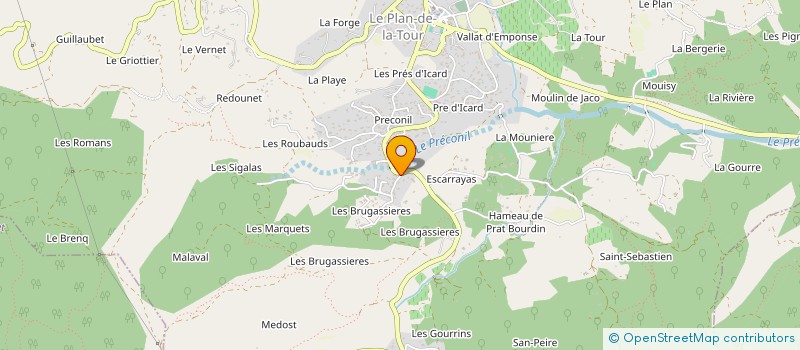 localisation de l'entreprise MERE&FILS  LE PLAN-DE-LA-TOUR