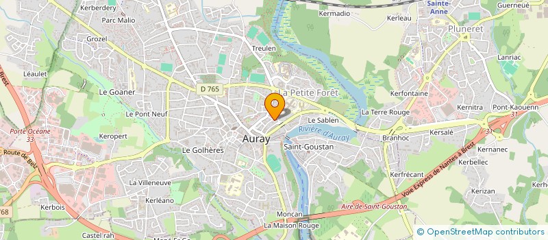 localisation de l'entreprise MERE-GRAND à AURAY