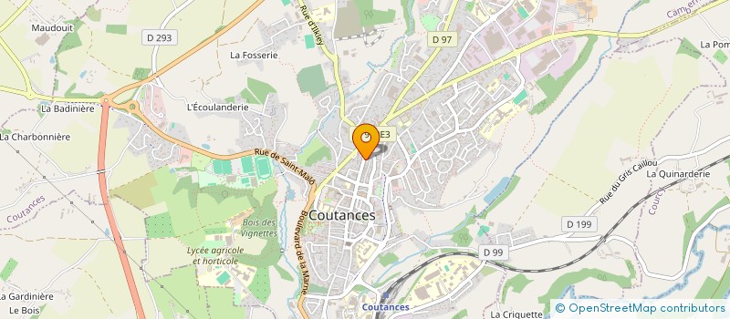 localisation de l'entreprise MERE NATURE à COUTANCES