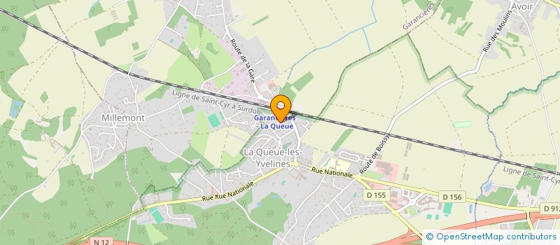 localisation de l'entreprise MERE YVELINES US BADMINTON  LA QUEUE-LES-YVELINES