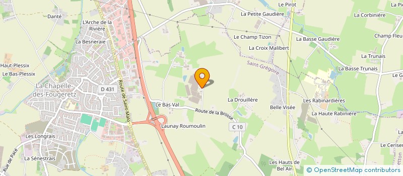 localisation de l'entreprise MEREL IMMO  SAINT-GREGOIRE