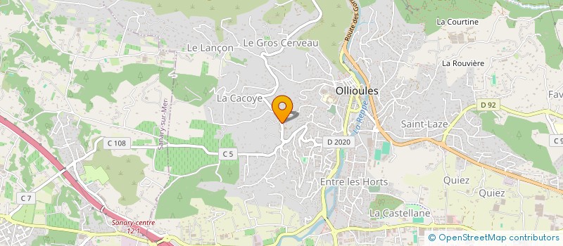 localisation de l'entreprise MEREM DEV  OLLIOULES