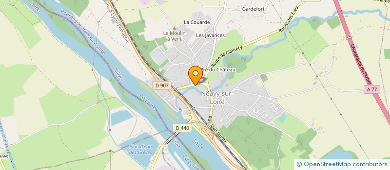 localisation de l'entreprise MERESSE MICHEL ET LUCAS PAUL à NEUVY-SUR-LOIRE