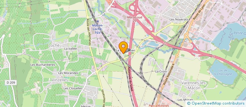localisation de l'entreprise MEREV ' AUTOMOBILES à MACON