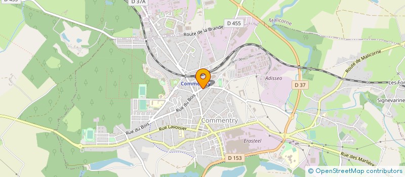 localisation de l'entreprise MEREVDIS  COMMENTRY