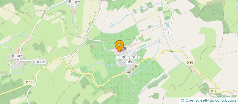 localisation de l'entreprise MERGALLOIS  GUGNEY-AUX-AULX