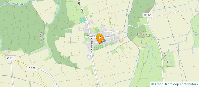 localisation de l'entreprise MERGER SCI  WALDOLWISHEIM