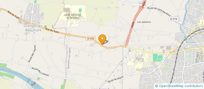 localisation de l'entreprise MERI 80 à ROMANS-SUR-ISERE