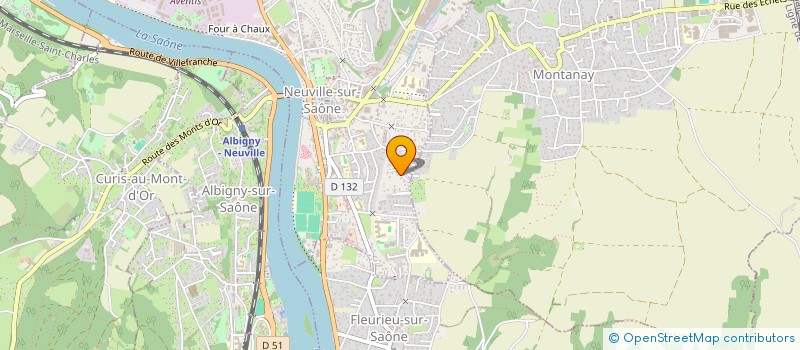 localisation de l'entreprise MERI  NEUVILLE-SUR-SAONE