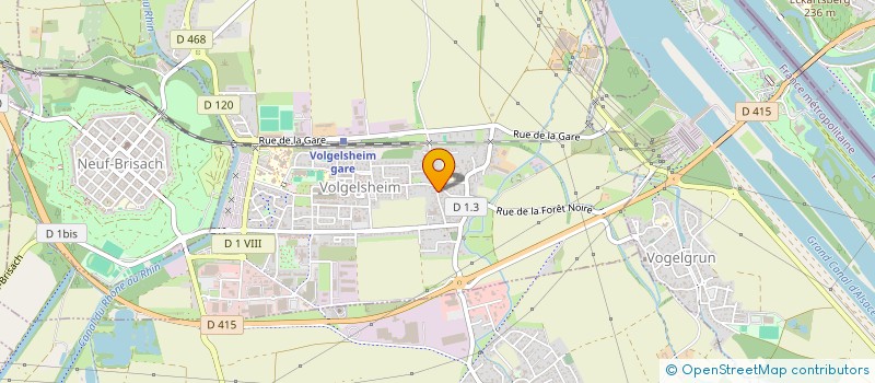 localisation de l'entreprise MERI  VOLGELSHEIM