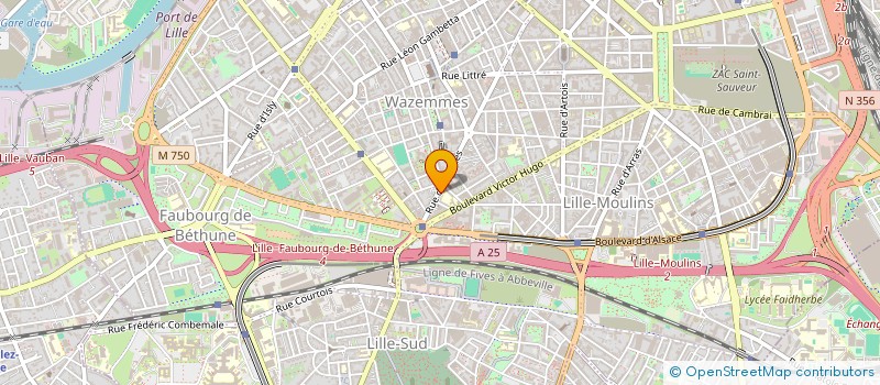 localisation de l'entreprise MERI à LILLE