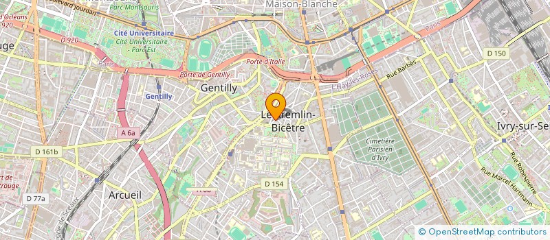 localisation de l'entreprise MERI QUINTA REFLEXOLOGIE  LE KREMLIN-BICETRE