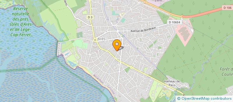 localisation de l'entreprise MERIAL CHARLY CREATIONS BOIS à ARES