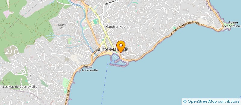 localisation de l'entreprise MERIAN à SAINTE-MAXIME