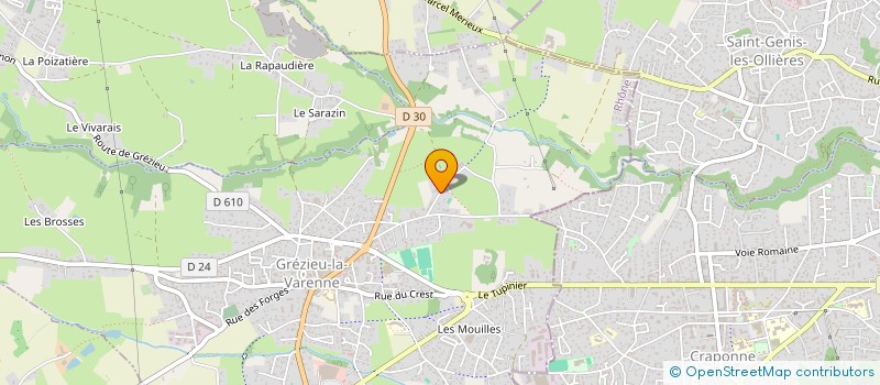 localisation de l'entreprise MERIANE à GREZIEU-LA-VARENNE