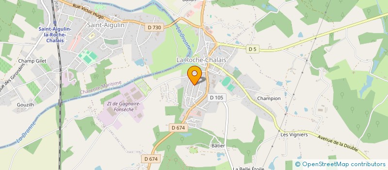 localisation de l'entreprise MERIAS HABITAT  LA ROCHE-CHALAIS