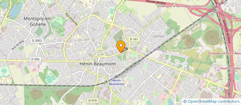 localisation de l'entreprise MERIAUX DENIS ET PIERRE à HENIN-BEAUMONT