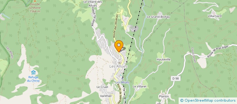 localisation de l'entreprise MERIBEL MANAGEMENT  LES ALLUES