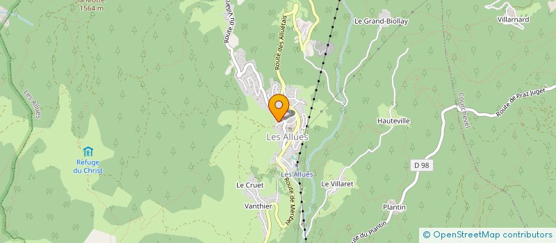 localisation de l'entreprise MERIBEL PROPERTY SERVICES  LES ALLUES