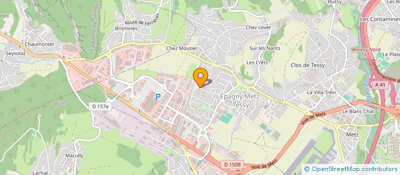 localisation de l'entreprise MERIBELLES VACANCES  EPAGNY METZ-TESSY