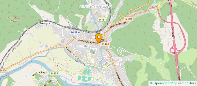 localisation de l'entreprise MERIC  SOUILLAC