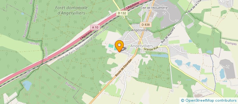 localisation de l'entreprise MERIC & ASSOCIES à ANGERVILLIERS