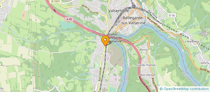 localisation de l'entreprise MERIC SAS à VALSERHONE
