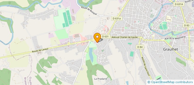localisation de l'entreprise MERIC VERT NATURE à GRAULHET