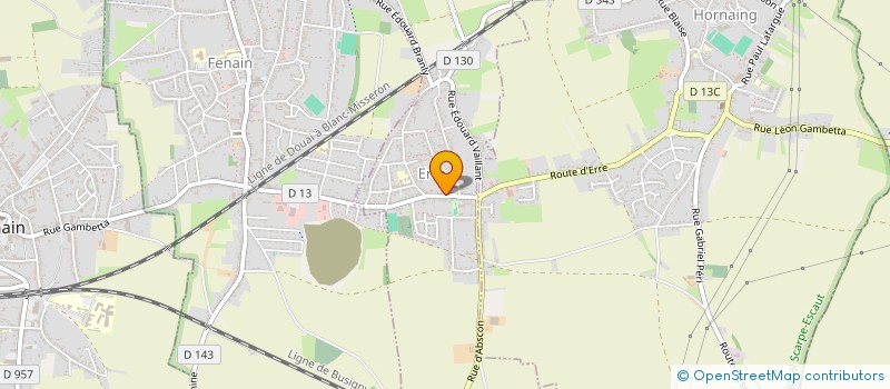 localisation de l'entreprise MERICAL à ERRE