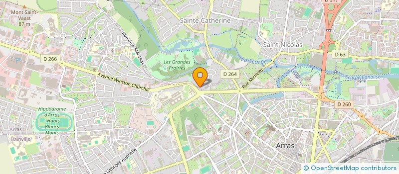 localisation de l'entreprise MERICHELE  SAINTE-CATHERINE